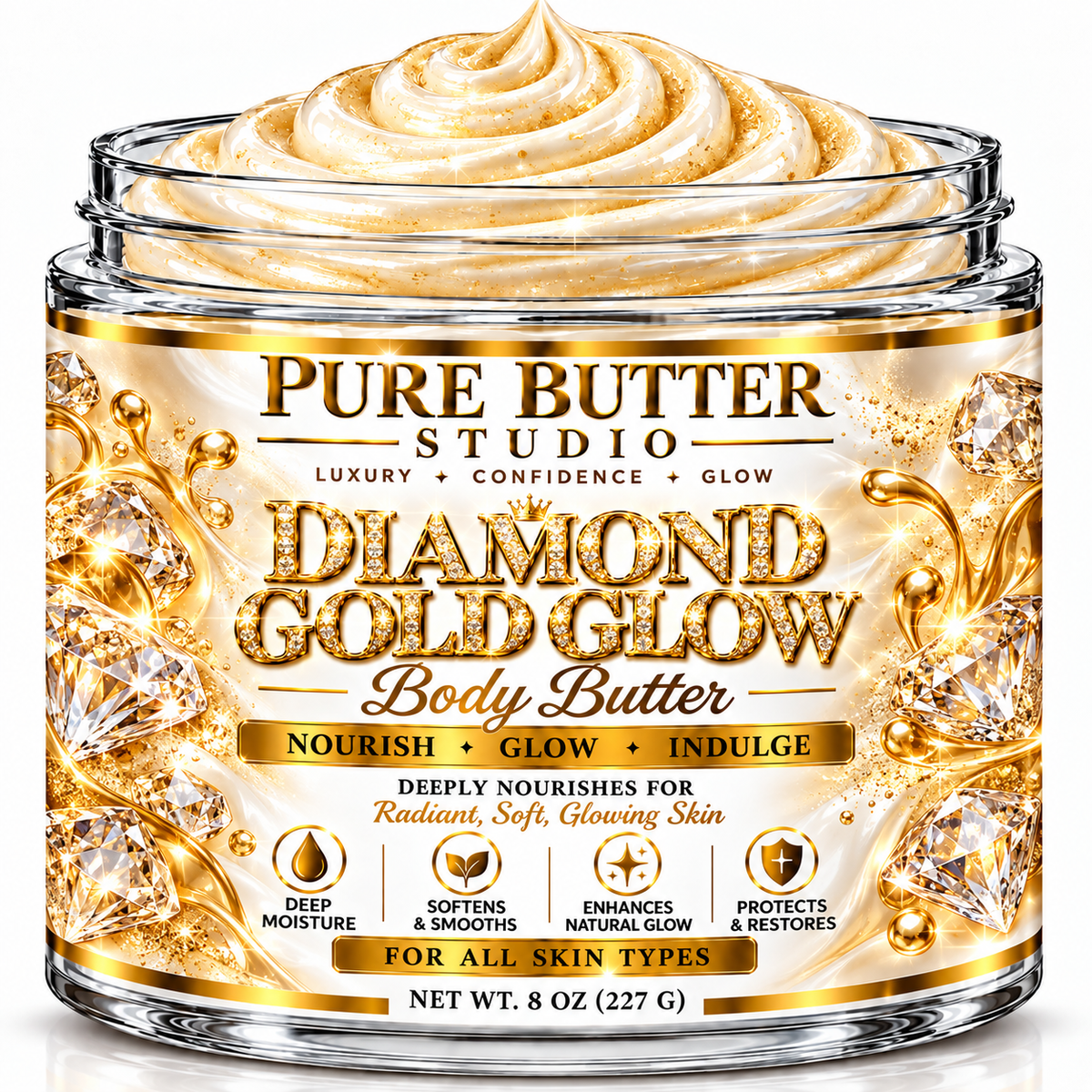 Diamond Gold Glow Body Butter