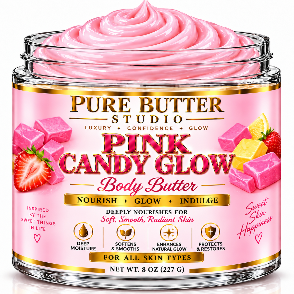 Pink Candy Glow Body Butter ( Woman's Body Butter)